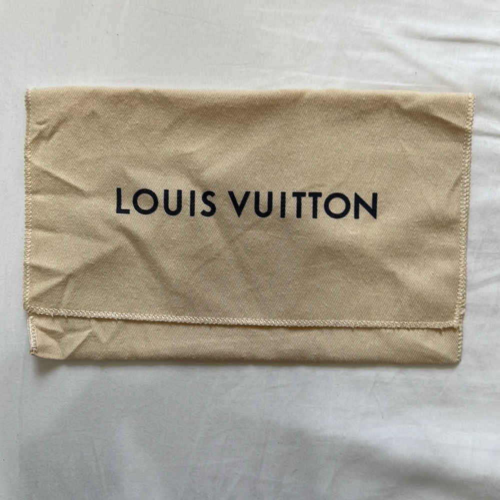Louis Vuitton official dust bag 10x 6 inches (when measured flat)